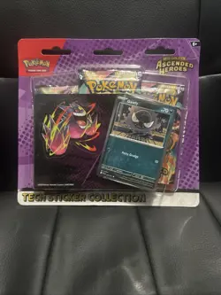 Pokemon Ascended Heroes Gastly Triple Blister Tech Sticker Collection - In Hand - Image 1