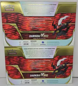 TWO Pokemon TCG DARKRAI VSTAR Premium Collection Box 2022 FACTORY SEALED NEW! - Image 2