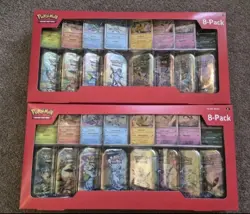 x2 Pokemon TCG Scarlet & Violet Prismatic Evolutions Costco Mini Tins x8- Sealed - Image 1