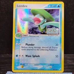 Pokemon Lombre EX Crystal Guardians Reverse Holo Uncommon Card 37/100 HP70 2006 - Image 1