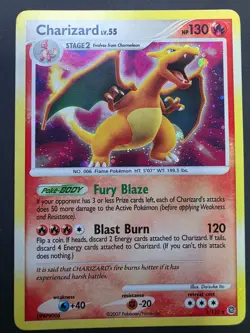 Charizard LV.55 Stage 2 Pokemon TCG 3/132 Rare Holo - Image 1