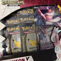 4x Pokemon Celebrations Dark Sylveon V Collection Boxes Sealed – Evolving Skies - Image 2
