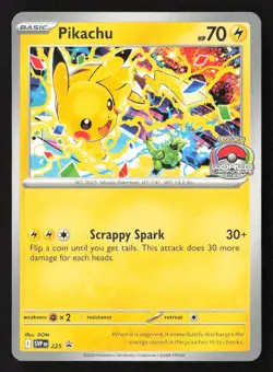 Pikachu - (World Championship 2025) Promo Normal SVP 225 NM Pokemon TCG - Image 1