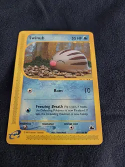 Swinub 107/144 Skyridge 2003 E-Reader Pokemon TCG Rare Vintage LP - Image 4
