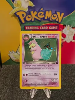 Pokemon TCG Dark Slowbro Team Rocket Set (2000) 12/82 1st Edition Holo Rare NM/M - Image 1