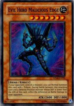 Evil HERO Malicious Edge - DP06-EN006, Super Rare - Image 1