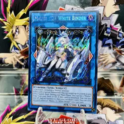 Yugioh Maliss Q White Binder MP25-EN126 Prismatic Secret Rare 1st Ed Near Mint - Image 1