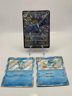 Pokemon TCG SVP Promos - Quaquaval EX 084, Quaxly 082, Quaxwell 083 NM - Image 1