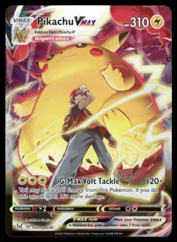 Pokemon Cards Pikachu VMAX TG17/TG30 Lost Origin Trainer Gallery Holo NM - Image 1