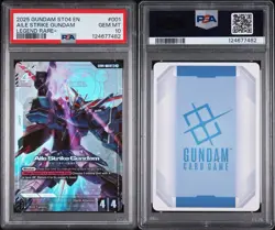 Aile Strike Gundam ST04-001 LEGEND RARE+ ENGLISH Gundam Card Game - PSA 10 LR+ - Image 3