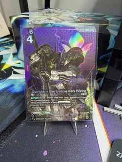 Gundam Card Game Barbatos 4th Form ST05-001 LR+ Alt Art NM Or Better - Image 1