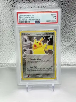2006 Pokemon Pikachu Holo Delta Species Black Star Promo PSA 7. Super Rare Card - Image 1
