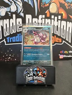 Nidoking 034/165 Holo Rare Scarlet & Violet 151 Mint Pokemon Card - Image 1