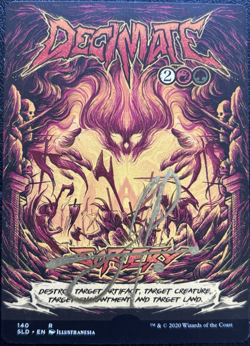 Decimate Artist Proof Signed Sketched Secret Lair Drop SLD MTG - Image 1