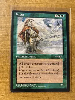 MTG✨KAYSA ✨Alliances MINT RARE 1996 RESERVE LIST R. Guay Artwork UNPLAYED - Image 1