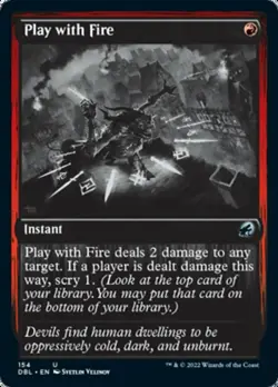 Near Mint x 1 Play with Fire - Foil Innistrad: Double Feature - Image 1