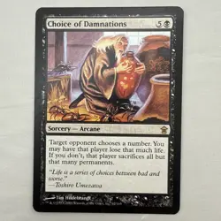 Choice of Damnations x1 MTG Saviors of Kamigawa 1x Magic Very Good Moderate Play - Image 1