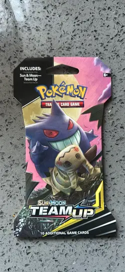 Pokemon TCG: Sun & Moon—Team Up Sleeved Booster Pack. - Image 1