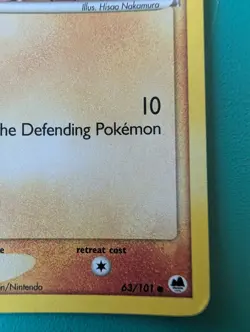 2006 Pokemon EX Dragon Frontiers Shellder #63/101 Holo Stamped & Regular HP - Image 5