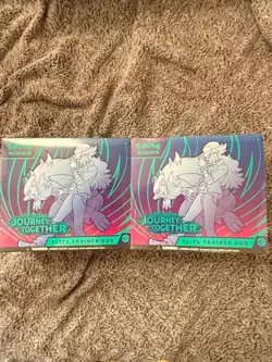 Pokemon TCG Journey Together ETB Elite Trainer Box SEALED, Lot of 2 - Image 1
