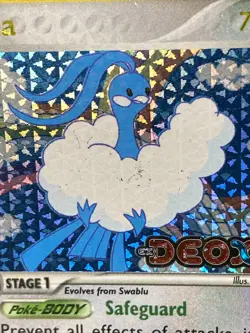 Pokemon TCG Altaria 1/107 Deoxys Reverse Holo Rare Stamped Vintage 2005 - Image 2