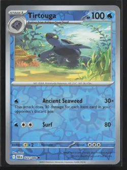 022/086 Tirtouga - SV Black Bolt - Reverse Holo NM Pokemon - Image 1