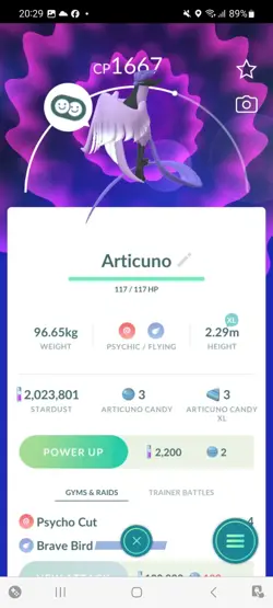 Pokemon Go Galerian Articuno (Normal) - Image 1