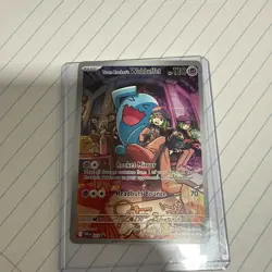Team Rocket's Wobbuffet SVP 203 Pokemon TCG Destined Rivals ETB Black Star Promo - Image 1