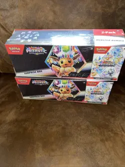 Pokemon Prismatic Evolutions Booster Bundle And Surprise Box 2 Pack. SET OF 2 - Image 1