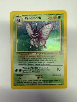 Venomoth ⭐ 13/64 Holo Rare Jungle 1999 Pokemon Damage - Image 1