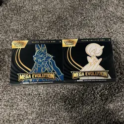 Pokemon TCG Mega Evolution Gardevoir and Lucario ETB Factory Sealed - Image 1