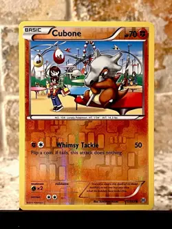 Pokemon TCG ~ Cubone Reverse Holo [XY: BREAKthrough 77/162] NIM - Image 1