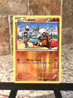 Pokemon TCG ~ Cubone Reverse Holo [XY: BREAKthrough 77/162] NIM - Image 3