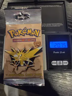 Pokemon Fossil Booster Pack – Zapdos – Sealed – 20.85g – WOTC - with Hard Case - Image 4