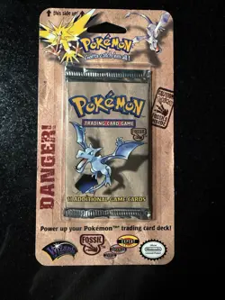 1999 Pokemon Fossil Blister Pack - Factory Sealed (Unopened) WOTC Aerodactyl - Image 1