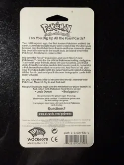 1999 Pokemon Fossil Blister Pack - Factory Sealed (Unopened) WOTC Aerodactyl - Image 2
