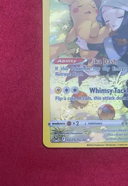 Pikachu TG05/TG30 Lost Origin Trainer Gallery Illustration Rare Pokemon Card NM - Image 5