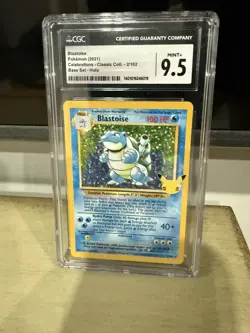 2021 Pokemon Celebrations Classic Blastoise Holo #2/102 – CGC 9.5 (MINT) - Image 1