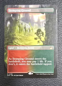 Stomping Ground (Borderless) Ravnica Remastered Regular MTG Land Magic Card NM - Image 1