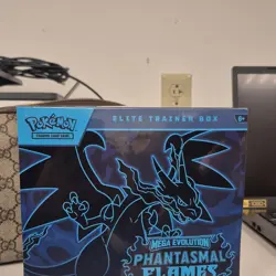 Pokemon Mega Evolution Phantasmal Flames Elite Trainer Box Booster Promo Card - Image 1