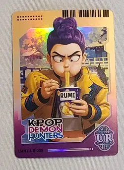 NEW! KPop Demon Hunters Exquisite Collection Card - Rumi - UR Rarity #009 HOLO - Image 1