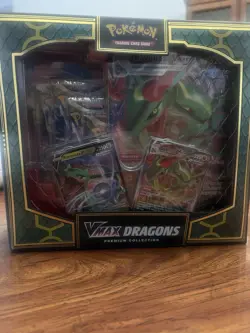 Pokemon Trading Card Game VMAX Dragons Premium Collection Box Rayquaza Duraludon - Image 1