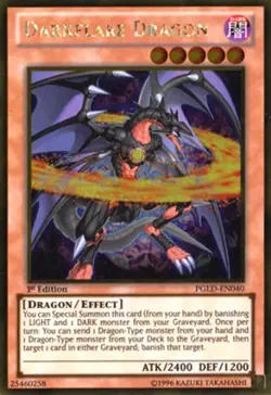 Darkflare Dragon - PGLD-EN040 - Gold Rare - 1st Edition Near Mint Yugioh Card - Image 1