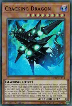 Cracking Dragon - COTD-EN014 - Super Rare - 1st Edition Near Mint Yugioh Card - Image 1