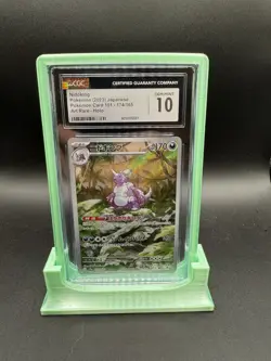 CGC 10 Nidoking 174/165 IR Illustration Rare Scarlet & Violet 151 Pokemon Card - Image 1
