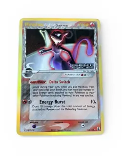 Mewtwo EX Delta Species 12/113 - Stamped Reverse Holo Pokemon Card - Image 1