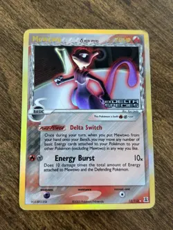Mewtwo EX Delta Species 12/113 - Stamped Reverse Holo Pokemon Card - Image 2