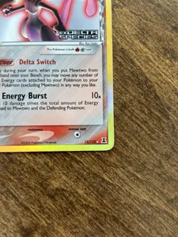 Mewtwo EX Delta Species 12/113 - Stamped Reverse Holo Pokemon Card - Image 5