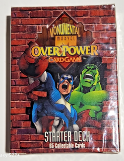 1997 Monumental Marvel Over Power Card Game Starter Deck Factory Sealed - Image 1