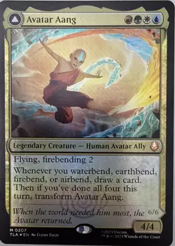 MTG 🔥 Avatar Aang Five-Color Commander Deck | High-Power | Spellslinger Control - Image 1